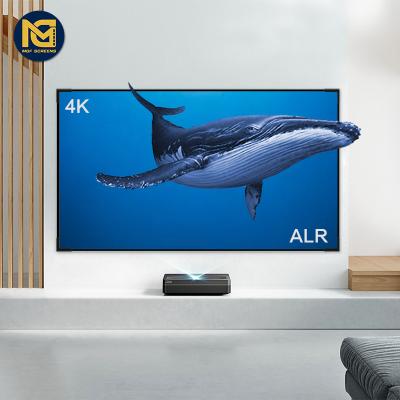 China View Aurora NanoEDge Fix Frame Projector Screen 4K HD ALR Abbreviation / Long Throw Projection Screen Home Theater for sale