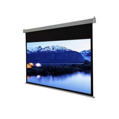 China Factory low electric price 92 inch matte white motorized projection screen for sale