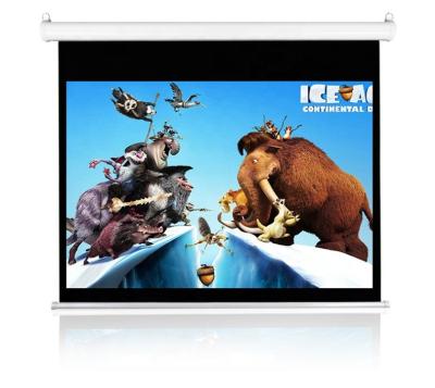 China 16:9 92inch Luxury Electric Matte White Motorized Projection Screen Electric Projector Screen for sale