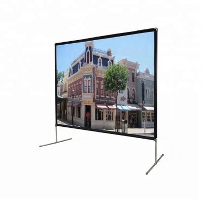 China 120 Inch Quick Fold Custom Size Outdoor Foldable Projection Screen for sale