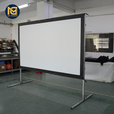 Китай MGF Screen Portable Projector Screen Folding Outdoor Advertising Outdoor Quick Fold Projection Screen For Camping продается