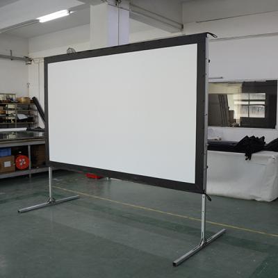 China Fast Easy Fold Screen Indoor Outdoor Outdoor Carry Fast Fold Projector Screen 4K HD Movie Projection Screens à venda