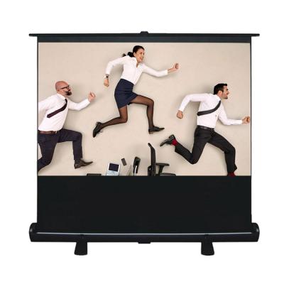 Китай Customized floor projection screen pull up projection screen factory price 16:9 92inch pull up floor standing projector screen for outdoor projection screen floor продается