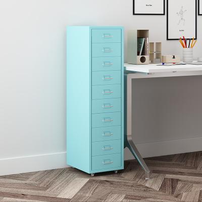 China Hotsale 10 Drawers Metal Small Steel Movable Cabinet Stocked Cabinet File Cabinet for sale