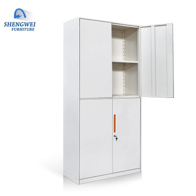 China Wall Mounted Filing Cabinet 2 Doors Metal Archive Steel File Storage Cabinet (Other) Office Equipment Adjustable Documents for sale