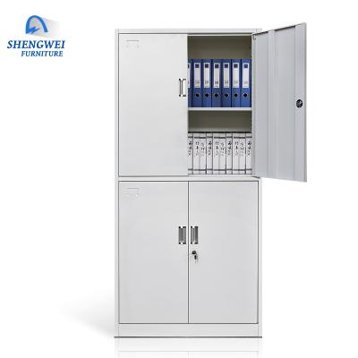 China (Other) Adjustable Steel 4 Tier Metal Archive Cabinet Office Equipment 4 Doors Steel Filing Cabinet With Adjustable Shelves for sale