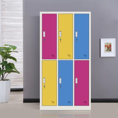 China (Other) Modern Design Adjustable Colorful High Quality Detachable Steel Locker Cabinet With Mirror for sale