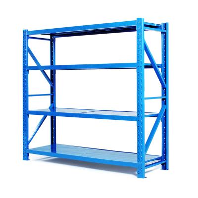 China High quality cold rolled adjustable multilayer steel plate warehouse goods rack stackable steel industrial storage rack shelf for sale for sale