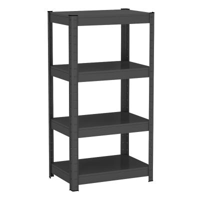 China Mordern rack shelf 800*400*1200mm hotsale black color living room 4 layers storage rack shelf for sale