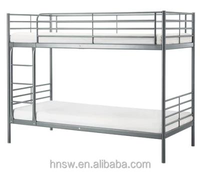 China Cheap Factory Commercial Sale Furniture Metal Bunk Bed With Locker Double Story Beds for sale