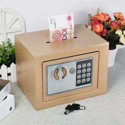 China Assemble Structure Safe Box 2021 New Home To Use Electronic Security Small Colorful Digital Mini Safe Piggy Bank for sale