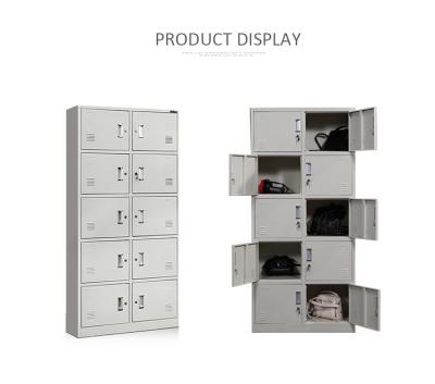 China latest filing cabinet bedroom furniture almirah designs 10 doors wardrobe locker cabinet steel cupboard designs with price for sale