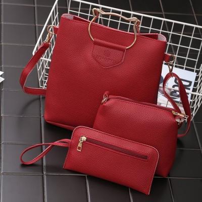 China 2018 Wholesale Shoulder Bag Lady Bags Women Handbag 3 Pcs Sets Bag Women Wholesale Tote Bag for sale