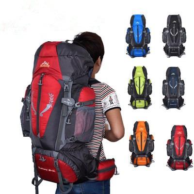 China Large Capacity Waterproof Suspension System Traveling Bag Large Size Back Camping Trekking Backpack for sale