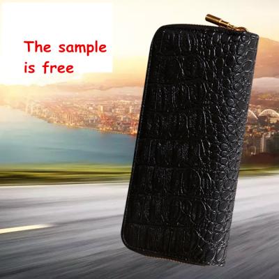 China Best Selling Recyclable Products Men PU Leather Long Wallet Zipper,Wallet Men for sale