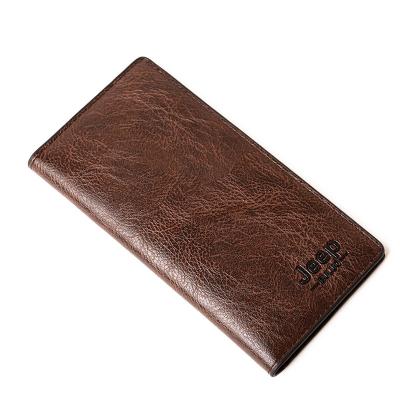 China Waterproof Cheap Wallet For Slim Vintage Man Long Wallet Card Holder Wallet Man PU Leather Purse Can Accept Customized Logo for sale