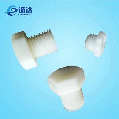 China HEX Precision Customized Nylon Plastic PA6 Screw Bolt And Nuts for sale