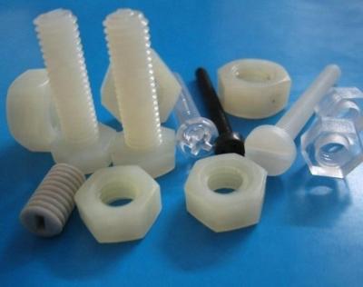 China Best Selling PP.PE.ABS.PA6.PA66 White Nylon Screw Plastic Bolt Nuts for sale