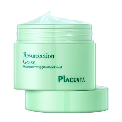 China OEM Private Label Skin Care Product Placenta Reviver Grass Repair Face Mask Moisturizer Moisturizing Moisturizing Sleep Face Mask NO--washing for sale