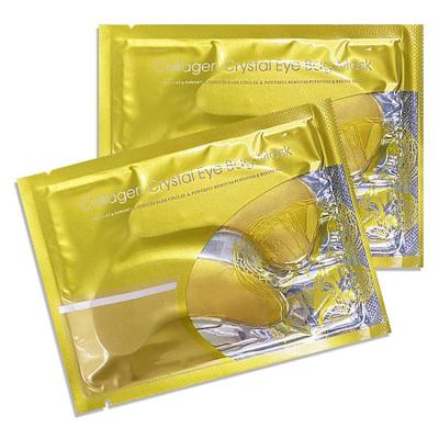 China Anti-Puffiness Private Label Eye Gel Pads Korean Hydrogel 24K Gold Crystal Collagen Eye Mask Under Eye Patch for sale