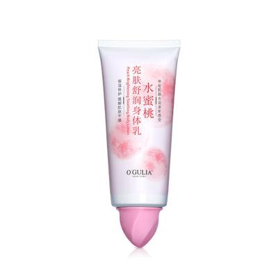 China Moisturizer OEM Private Label Skin Care Product Juicy Peach Body Moisturizer Hydrate Non-Greasy Hydrating Body Milk for sale