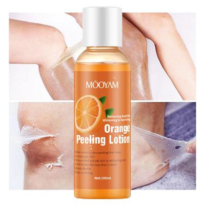 China Super Effective Brightening Orange Peeling Lotion Remove Dead Skin Brighten Dark Spots Blemishes Glowing Skin New Whitening Lotion for sale