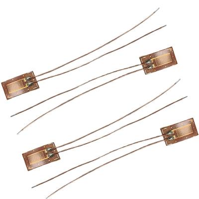 China Weight Sensor 120-3AA Metal Sheet Strain Gauge Resistance Pressure Sensor With Extended Wire Customizable For Load Cell Transducer for sale