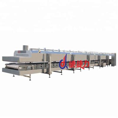 China Vegetables DJL Liquid Nitrogen Tunnel Freezing Equipment For Vegetables / Taro Grains for sale