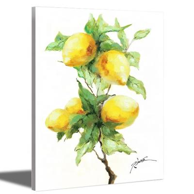 China Modern Natural Yellow Color Lemon Picture Canvas Painting Wall Art For Wall Decoration for sale