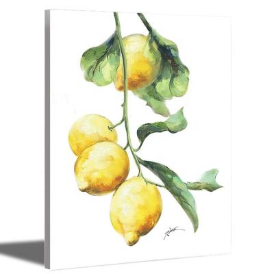 China Natural Picture Modern Printing Fruit Picture Lemon Yellow Wall Art Painting for sale