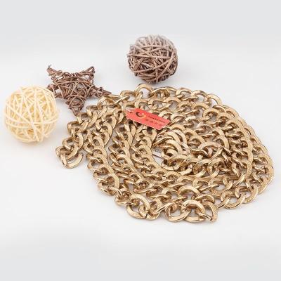 China YUANTONG Aluminum Foil Chains For Necklaces Bag Chains Bracelets Double Sided Pattern Aluminum Chain for sale