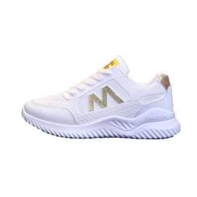 China CUSHIONING Ladies Sports Walking Outdoor Breathable Sports Shoes Woman White Air Sneaker for sale