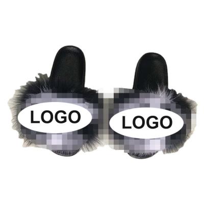 China Factory Direct Wholesale Customizable Logo Home Women's Designers Indoor Slippers Fur Anti-slippery for sale