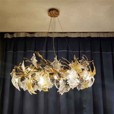 China Art Deco Ocean Lighting Chandelier Long Led Chandeliers And Lamps Luxury Ceiling Light for sale