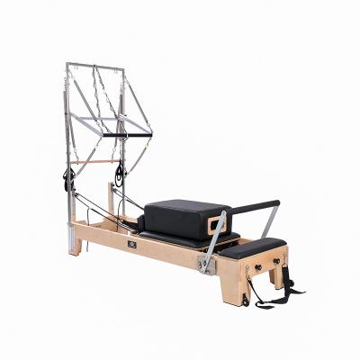 China 2022 newest pilates reformer ouban with half trapeze pilates beds pilates reformer with tower 2380*685*360 for sale