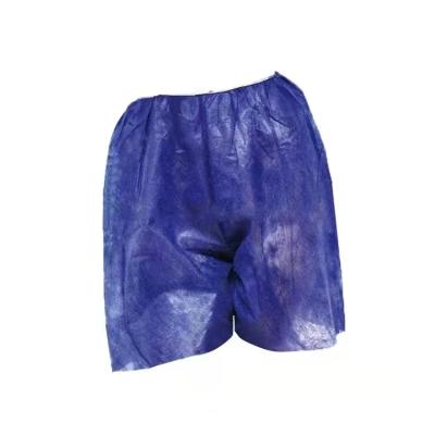 China Breathable Disposable Nonwoven Mesh Spa Shorts Underwear With Cotton Lining Men Boxer Short Panties for sale