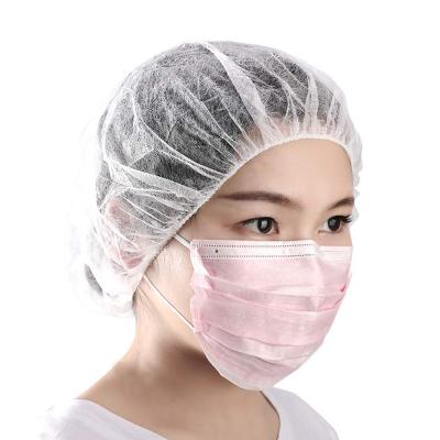 China Disposable Safety Hospital Cover Hair Clip Protective Cap Medical Disposable Nonwoven Nonwoven Head Cap for sale