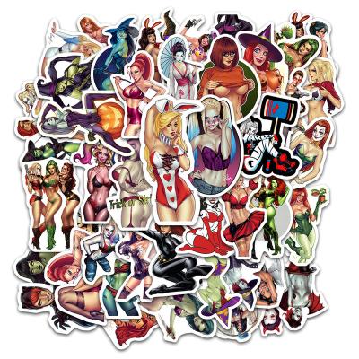 China Waterproof+Eco-friendly Diy 50Pcs Sexy Japanese Anime Girl Graffiti Decor Stickers For Skateboard Bottle Suitcase Laptop Table for sale