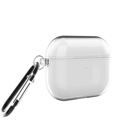 China Amazone Tpu Case Eco-friendly Hot Transparent Clear Soft Protective Sleeve For Airpods Pro With Key Chain for sale