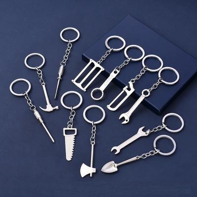 China Mini Wrench Screwdriver Hammer Tool Metal Key Chain Wrench Multi Key Ring Llaveros Creative Creative Custom Souvenir Gift Key Ring Llaveros for sale