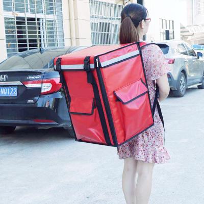 China China Factory Custom Professional Waterproof Food Delivery Bag Insulated Cooler Backpack With Reflective Stripe for sale