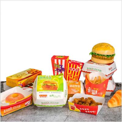 China Custom Chicken Grade Recycled Materials Popcorm Food Packaging Greaseproof Takeout Box for sale