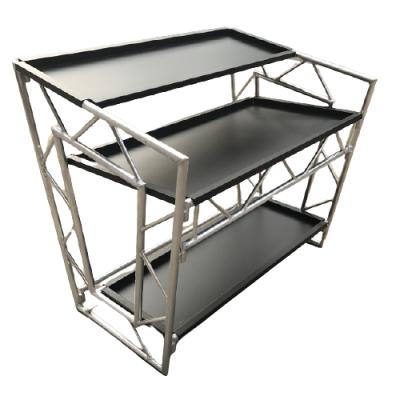 China Events Led DJ Booth Foldable Aluminum DJ Table For Stage Event for sale