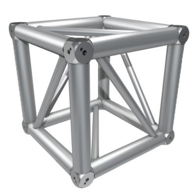 China Wedding Aluminum Step Box Six Way Truss Corner Trussing Connector For Bolt Truss for sale