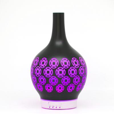 China Household Fragrance Aromister Art Glass Color Changing Aroma Ultrasonic Diffuser for sale