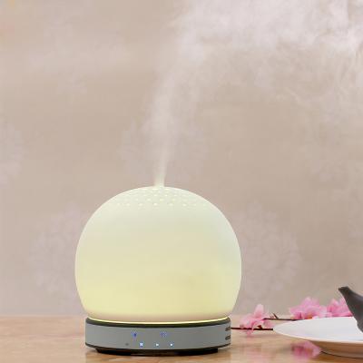 China Ceramic Humidifier 7 Color Household Air Aromatherapy Night Light Aroma Oil Diffuser Ultrasonic Fragrance Diffuser for sale