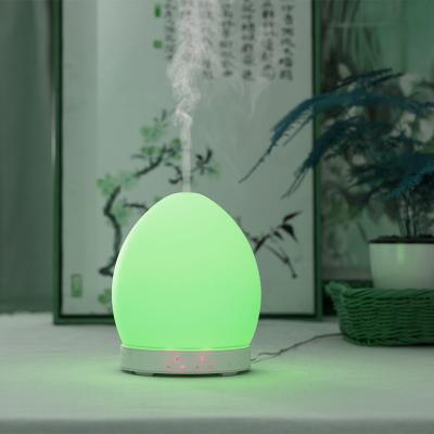 China Portable Household Fragrance Desktop White Glass Ultrasonic Air Scented Electric Aroma Oil Diffuser Humidifier For Stuck Nose for sale