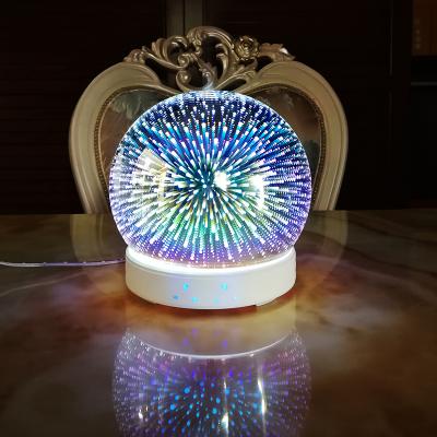 China Car Factory Sale Simulation Firework Show Air Humidifier 3d Aroma Automatic Quiet Desktop Aroma Diffuser 200ml For Washroom Office for sale