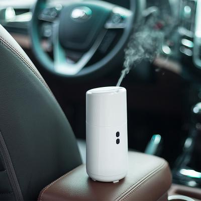 China Hot Selling 75ml Car Air Essential Oil Portable Ultrasonic White Mini Car Aroma Diffuser Support Customization for sale