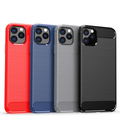 China High Quality For iPhone 11 Case Silicone Carbon Fiber Phone Case For iPhone 11 Pro Max Cover Case For iPhone 11 Pro for sale